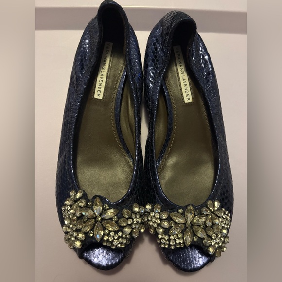 Vera Wang Lavender Embellished Ballet Flats - Picture 2 of 11